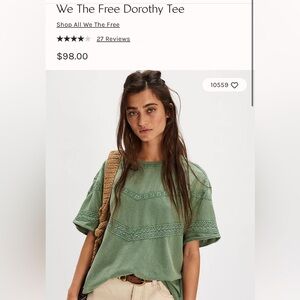 We the free Dorothy tee green L